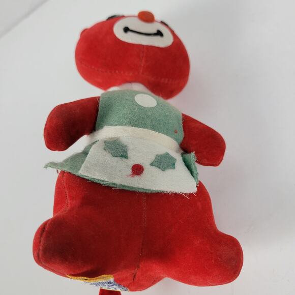 Vintage Dakin Dream Pets Red Christmas Teddy Bear 7" Plush Stuffed Animal - Picture 3 of 13